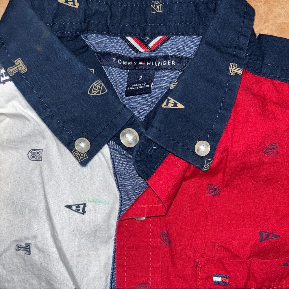 Kids Tommy Hilfiger long sleeve button up - Picture 3 of 3